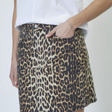 LeoCC Denim Skirt - Khaki - Co'couture