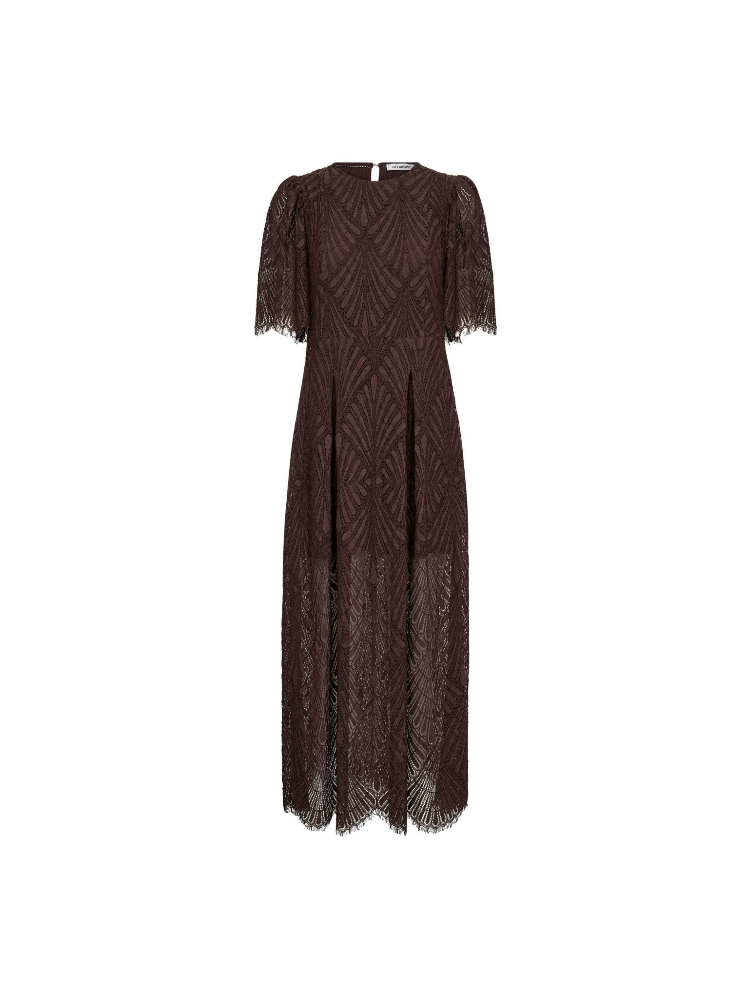 LetiCC Lace Maxi Dress - Dark Brown - Co'couture