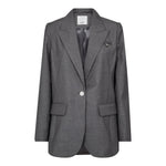 LiamCC Fitted Blazer - Mid Grey - Co'couture