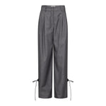 LiamCC String Pleat Pant - Mid Grey - Co'couture