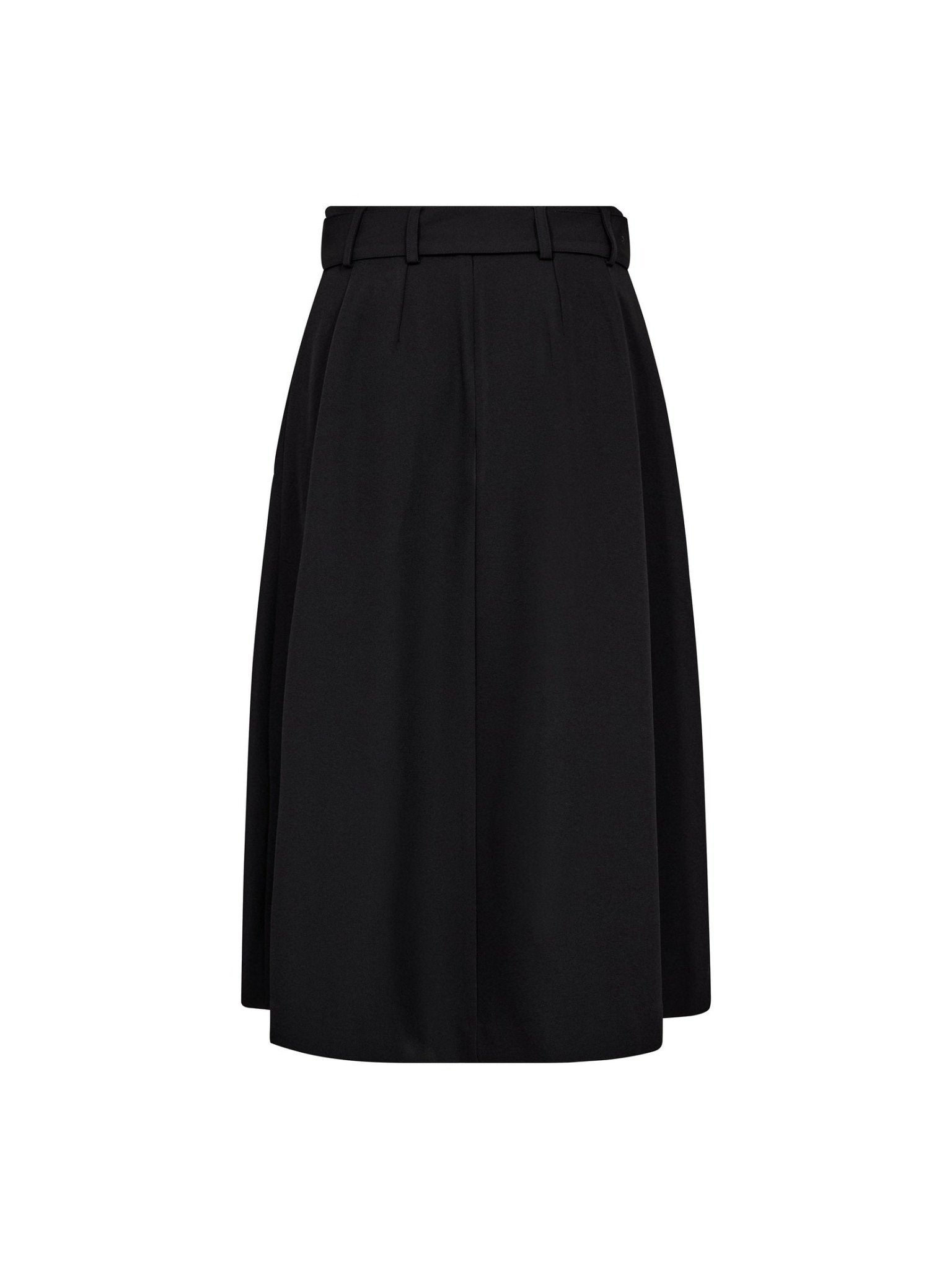 LunaCC Belt Midi Pleat Skirt - Black - Co'couture