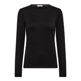 MannyCC Lurex Emb L/S Tee - Black - Co'couture