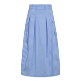 MicaCC Stripe Pleat Skirt - Pale Blue - Co'couture