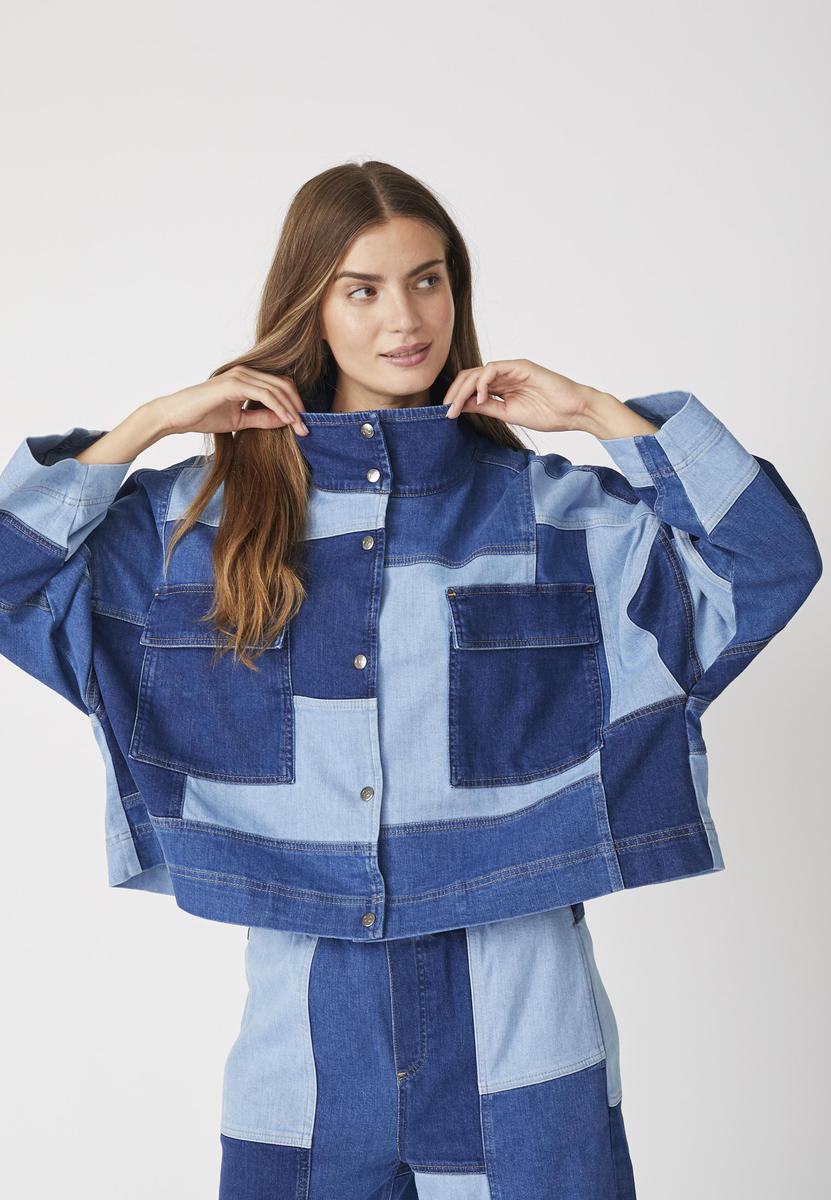 PatchCC Denim Box Jacket - Denim blue - Co'couture