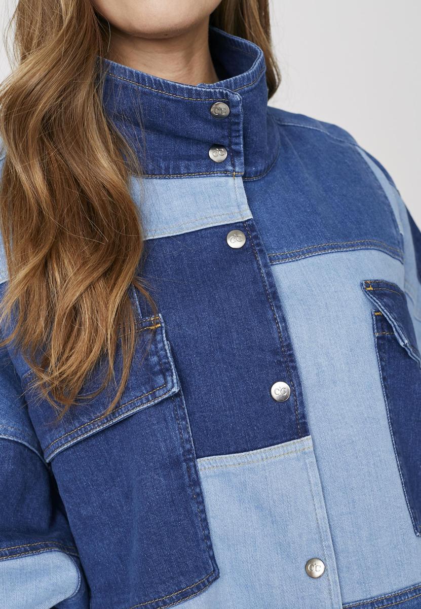 PatchCC Denim Box Jacket - Denim blue - Co'couture