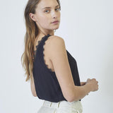 PerinCC Lace Singlet - Black - Co'couture