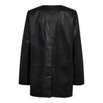 PhoebeCC Clean Leather Blazer - Black - Co'couture