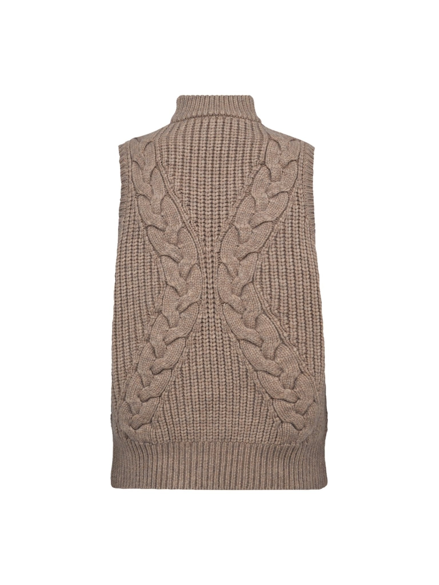 RowCC Cable Knit Top - Champagne - Co'couture