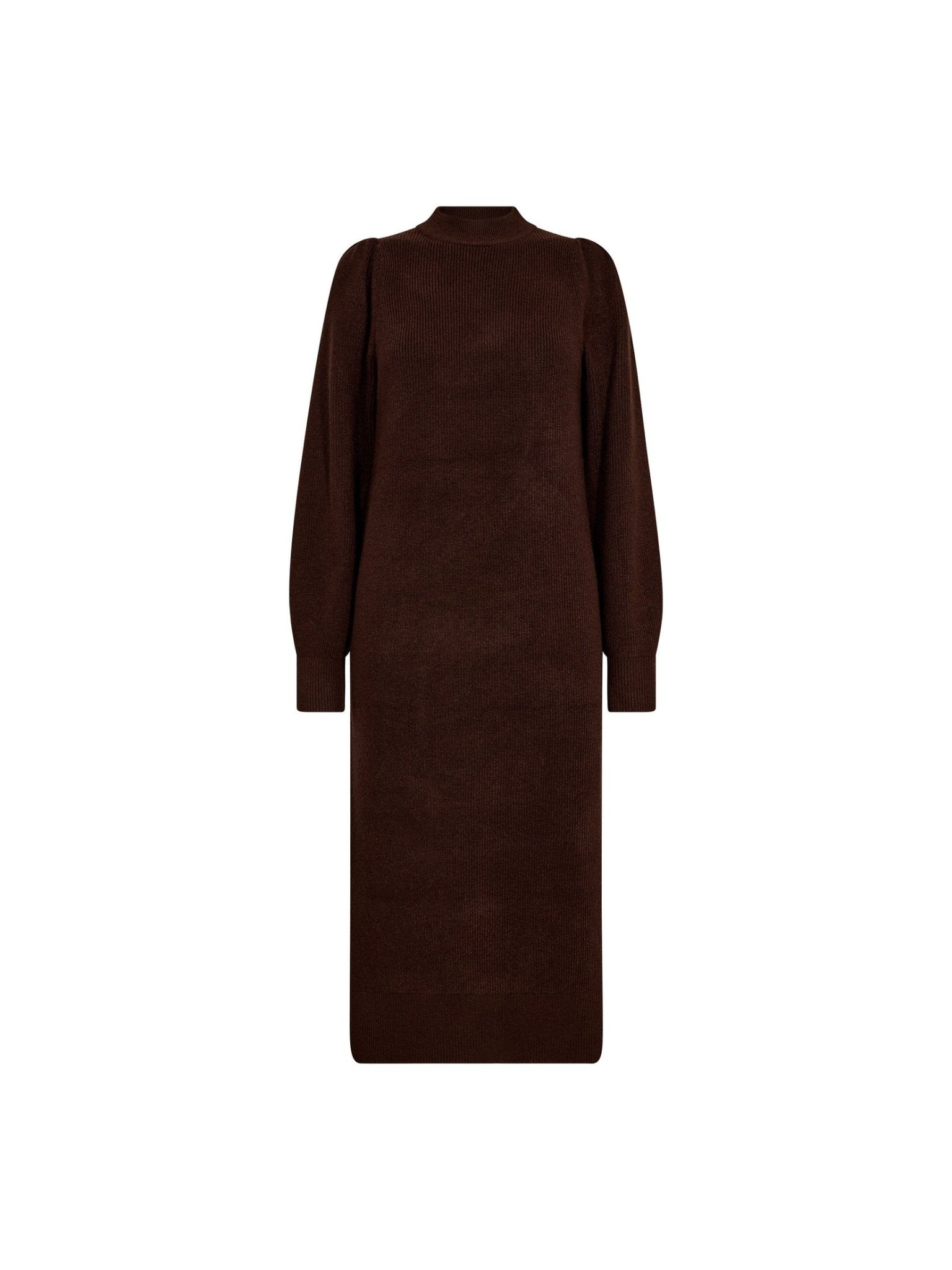 RowCC Rib Midi Dress - Dark Brown - Co'couture