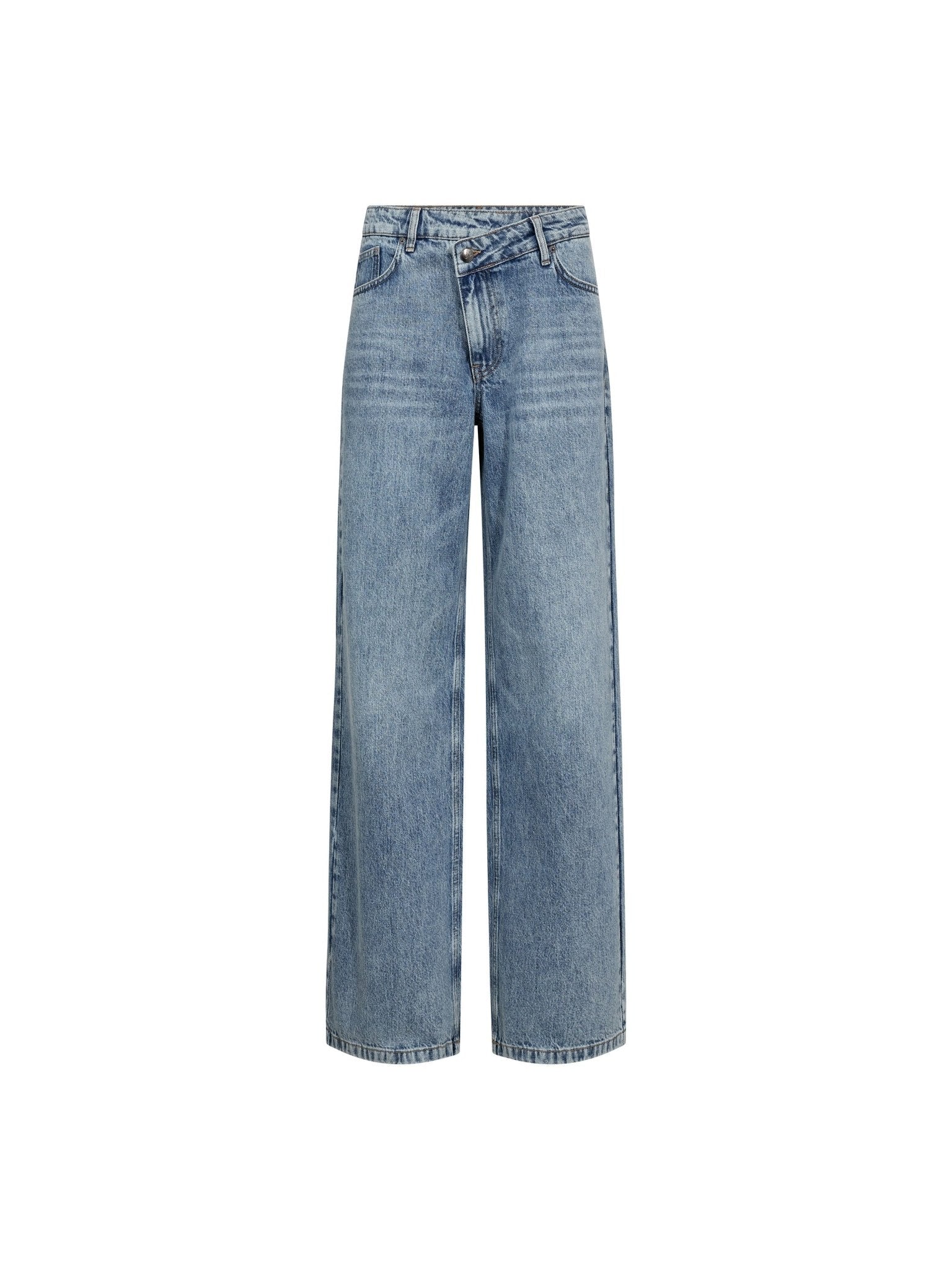RuthieCC Asym Wide Jeans - Denim blue - Co'couture