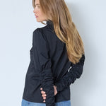 SandyCC Poplin Puff Shirt - Black - Co'couture