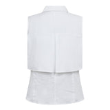 SannaCC Double Layer Top - White - Co'couture