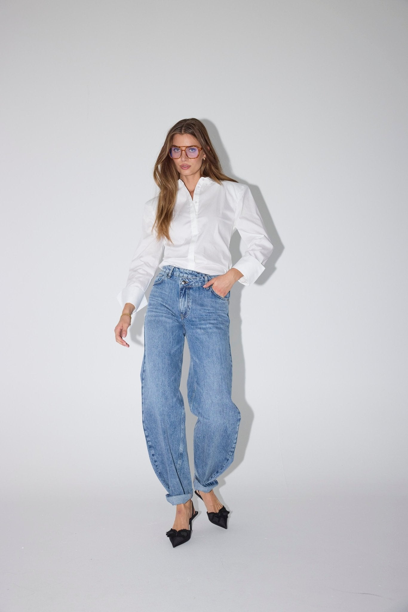 SannaCC Power Shirt - White - Co'couture