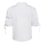 SannaCC SS Puff V - Blouse - White - Co'couture