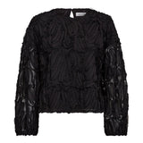 ShaniaCC Fluffy Blouse - Black - Co'couture