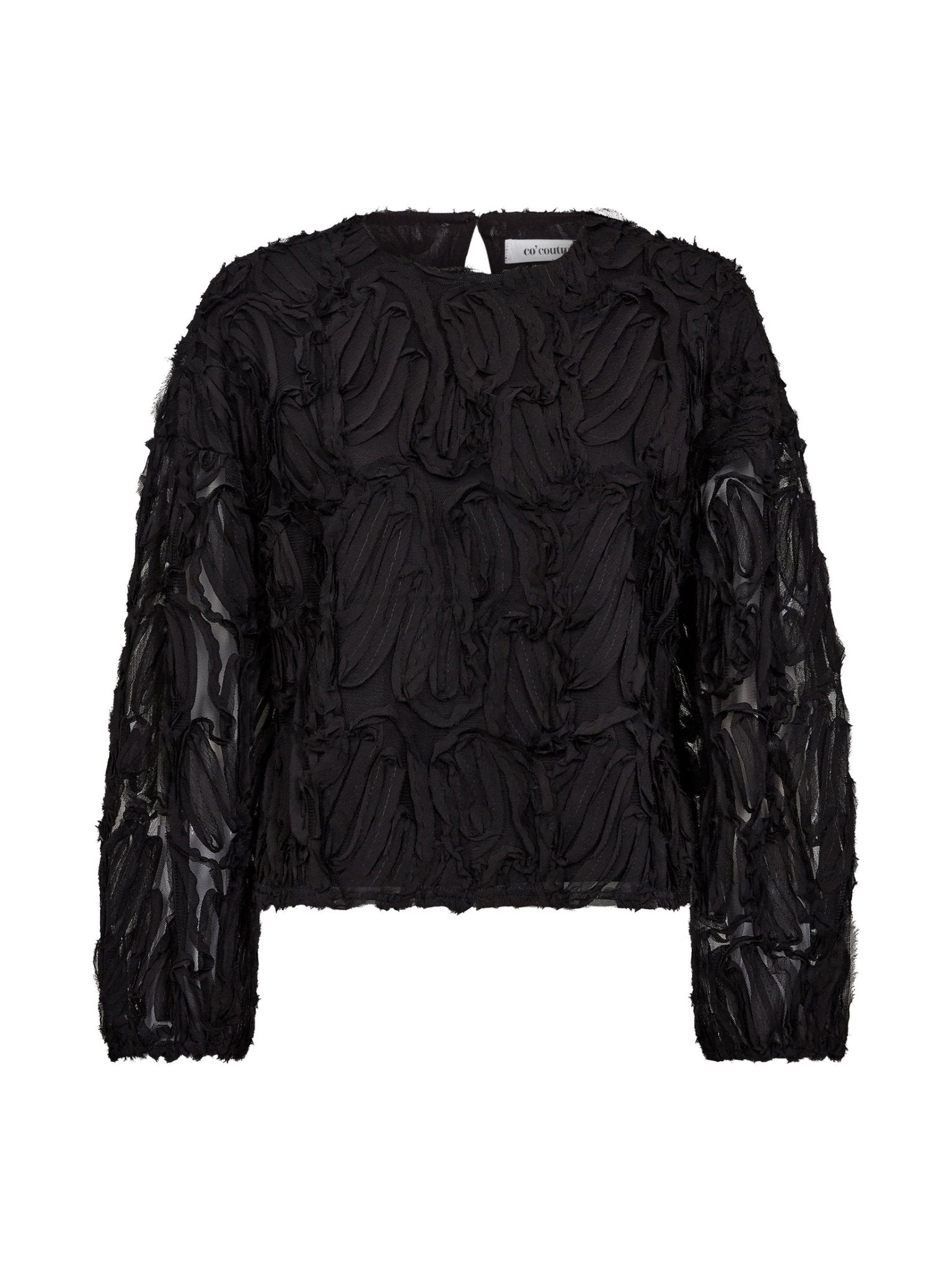 ShaniaCC Fluffy Blouse - Black - Co'couture