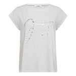 SiaraCC Metallic Joy Tee - White - Co'couture