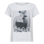 SiaraCC Pearl Necklace Tee - White - Co'couture
