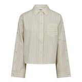 SimoCC Stripe Button Shirt - PaleYellow - Co'couture