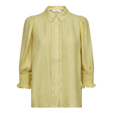 TassyCC Lace SS Shirt - PaleYellow - Co'couture