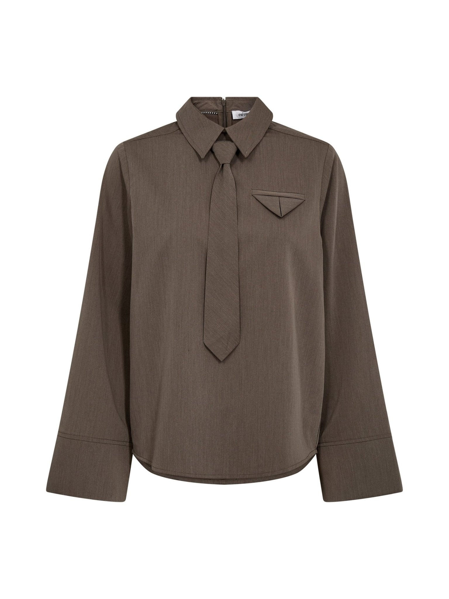 TengaCC Tie Blouse - Walnut - Co'couture