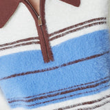 ToryCC Stripe Zip Knit - Off white - Co'couture
