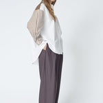 ZellaCC Pleat Pant - Dark Brown - Co'couture